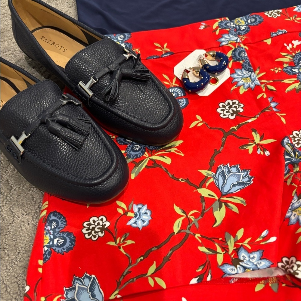 Talbots Indigo Blue Flats with Classic Design and Cushioned Insole Sz 8 NIB - Picture 3 of 11